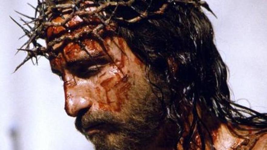 Jim Caviezel interpertando a Jesús en 'La pasión de Cristo'