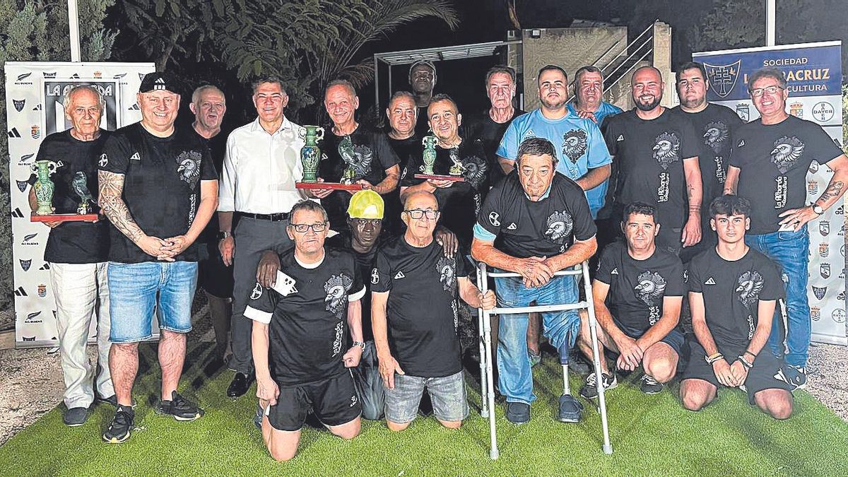 Los mejores con sus premios durante una de las pruebas.