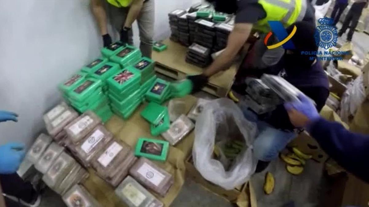 Alijo récord de cocaína interceptado el pasado martes en Algeciras.