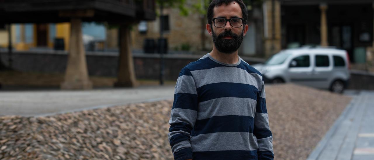 David García, en el parque del Carbayedo.