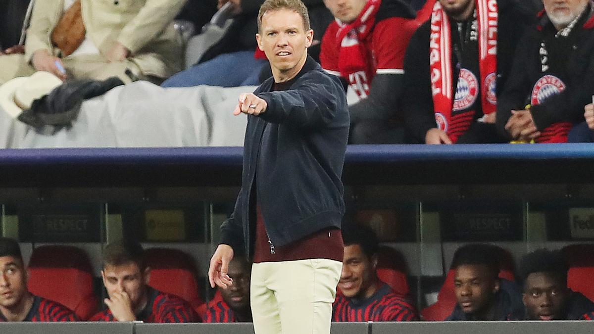 El entrenador del Bayern de Múnich, Julian Nagelsmann.