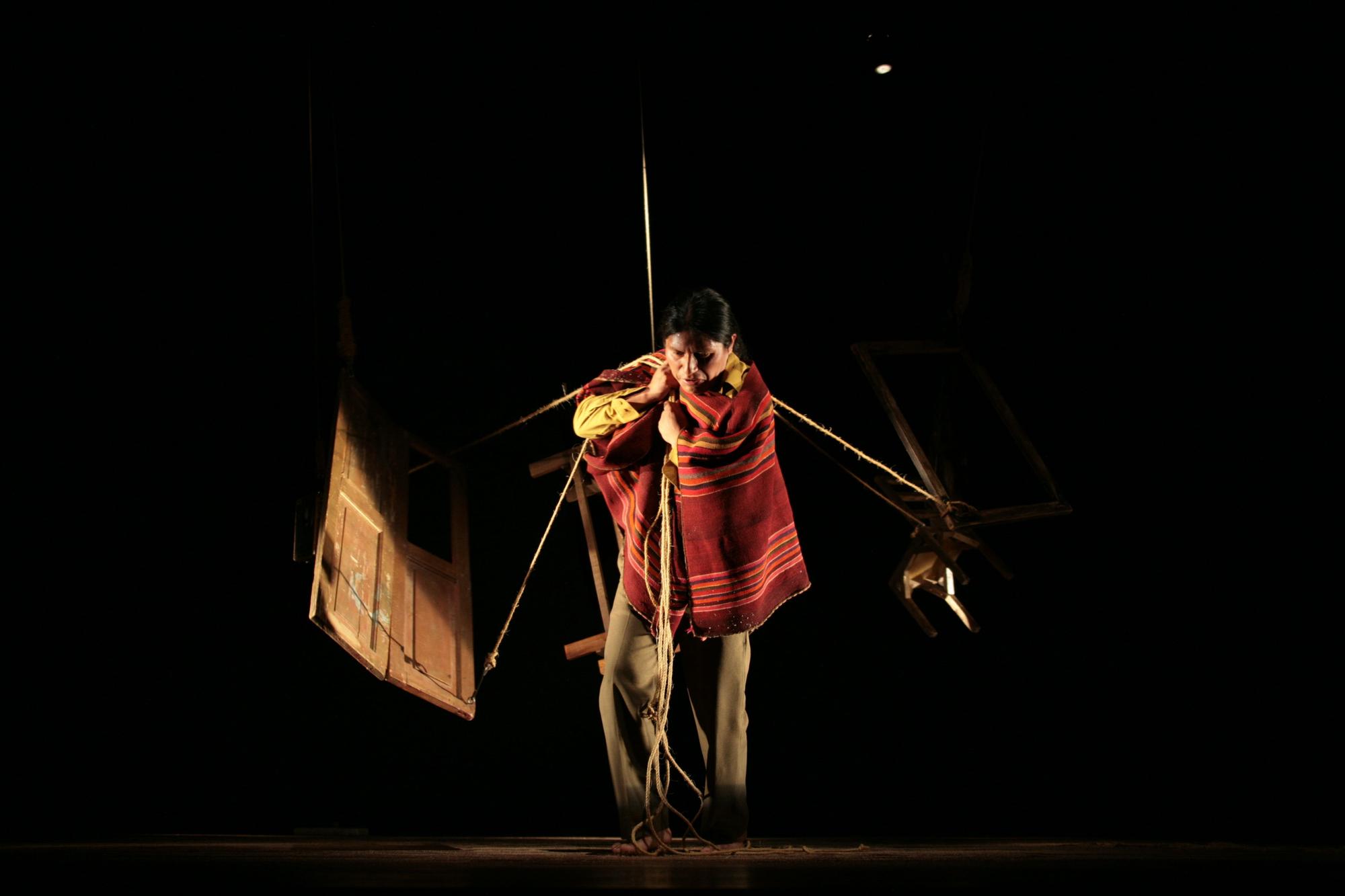 La obra de teatro 'En un sol amarillo. Memorias de un temblor'.