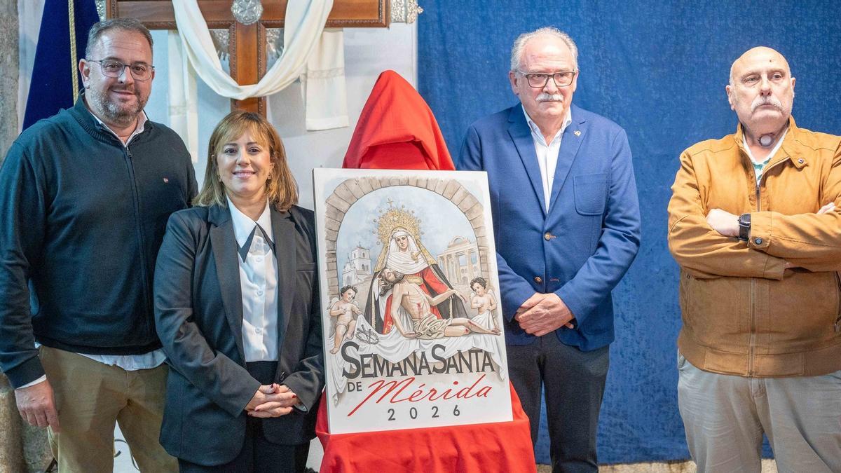 Cartel de la Semana Santa de Mérida para este 2026.