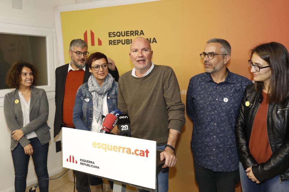 ERC celebra la victòria electoral a Girona