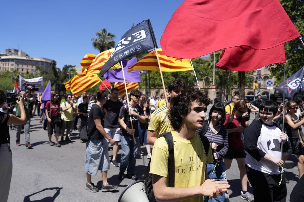 Manifestación de estudiantes para apoyar las movilizaciones de los ...