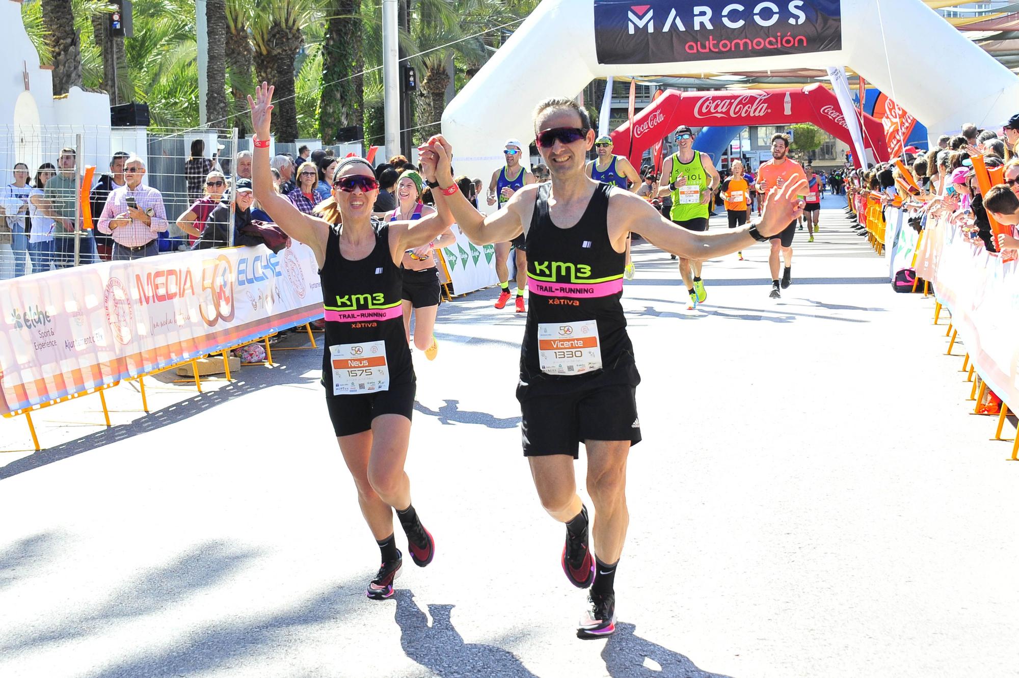 Un Medio Maratón de Elche marcado por el calor