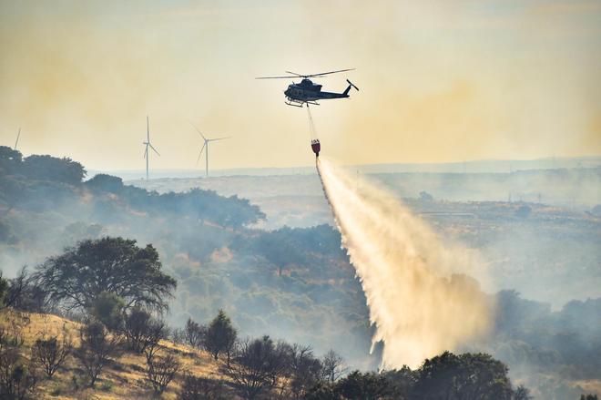 Fotogalería | Imágenes del incendio forestal en Plasencia de este jueves