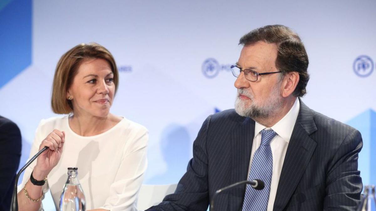 María Dolores de Cospedal i Mariano Rajoy | ARXIU/EP