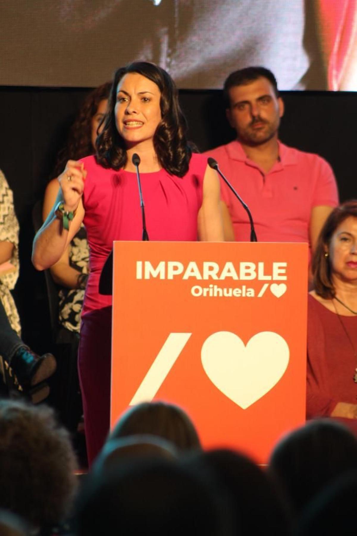 Carolina Gracia, en la presentación de su equipo para las elecciones