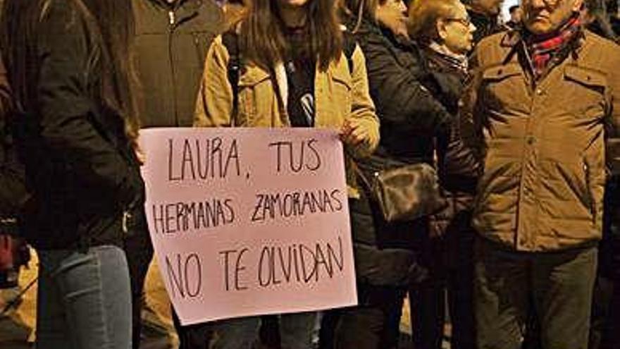 Manifestación en apoyo a la familia de Laura Luelmo.