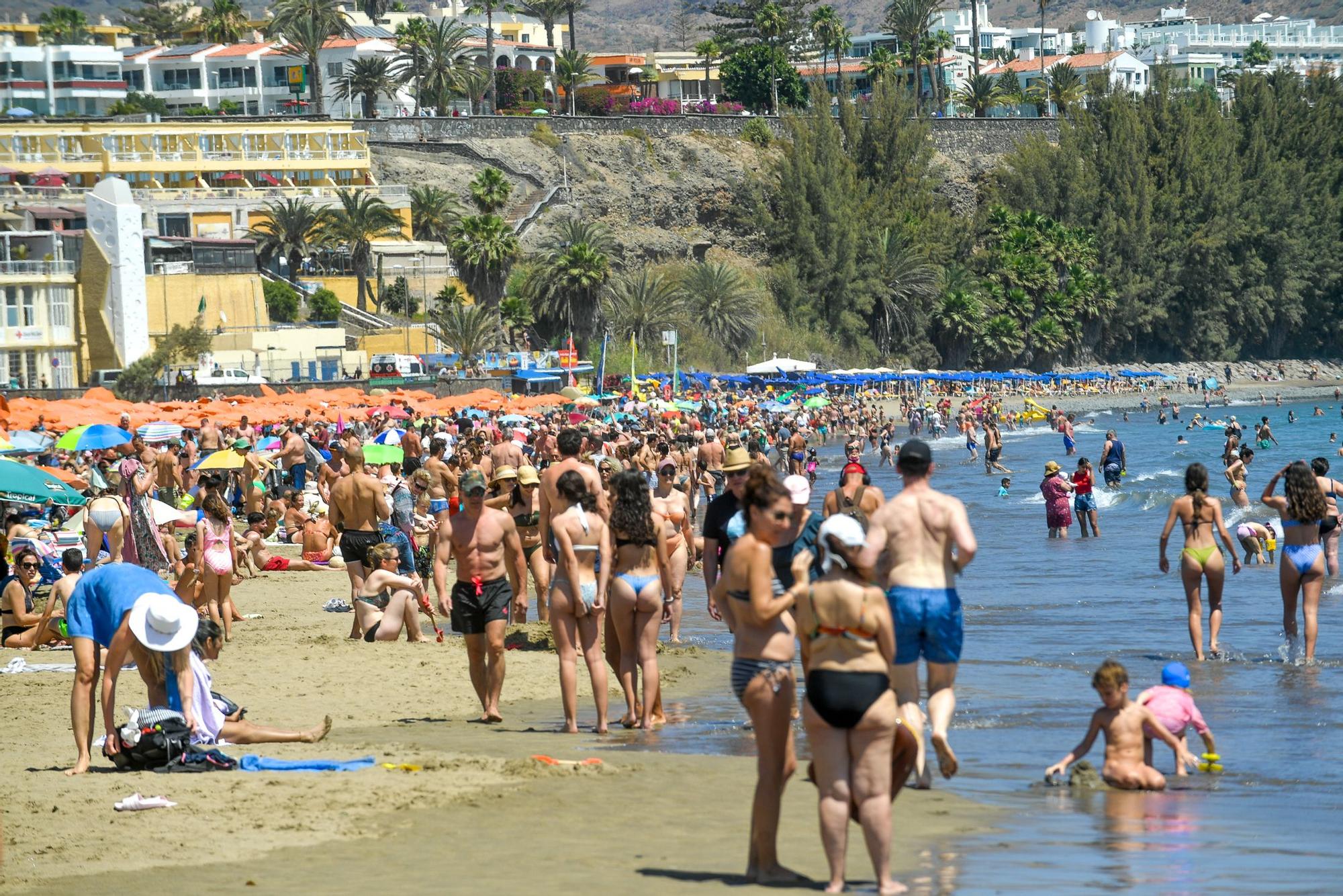 Playa del Inglés, en San Bartolomé de Tirajana.