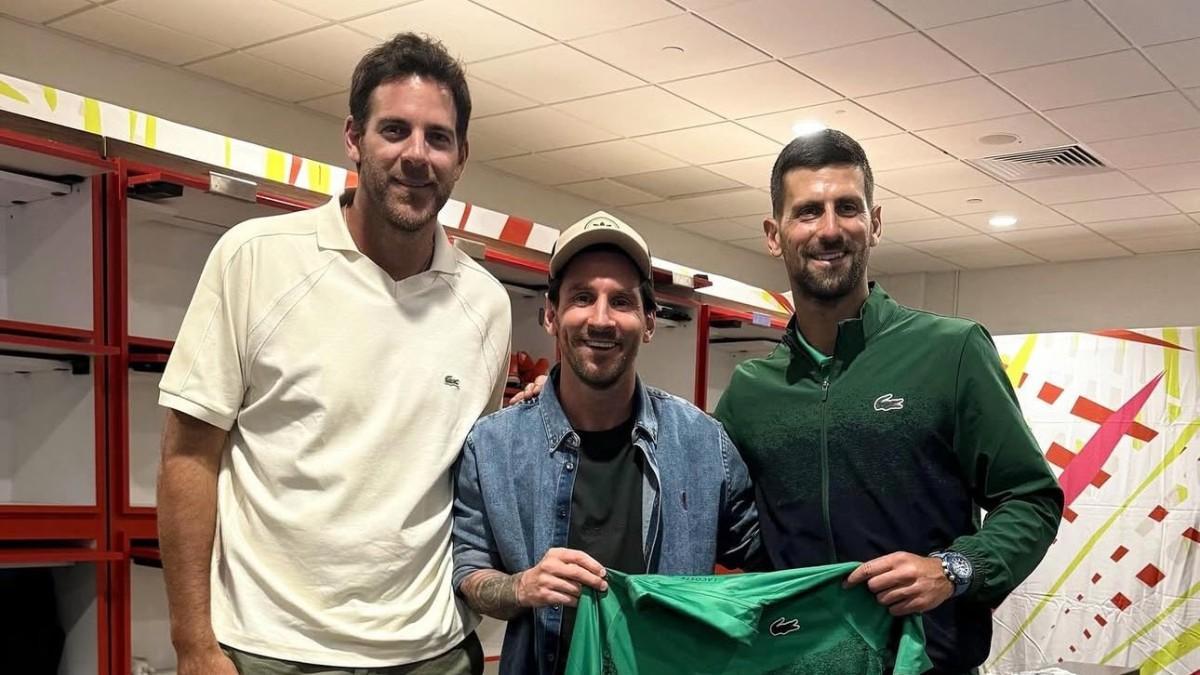 Del Potro, Messi y Djokovic, en Miami