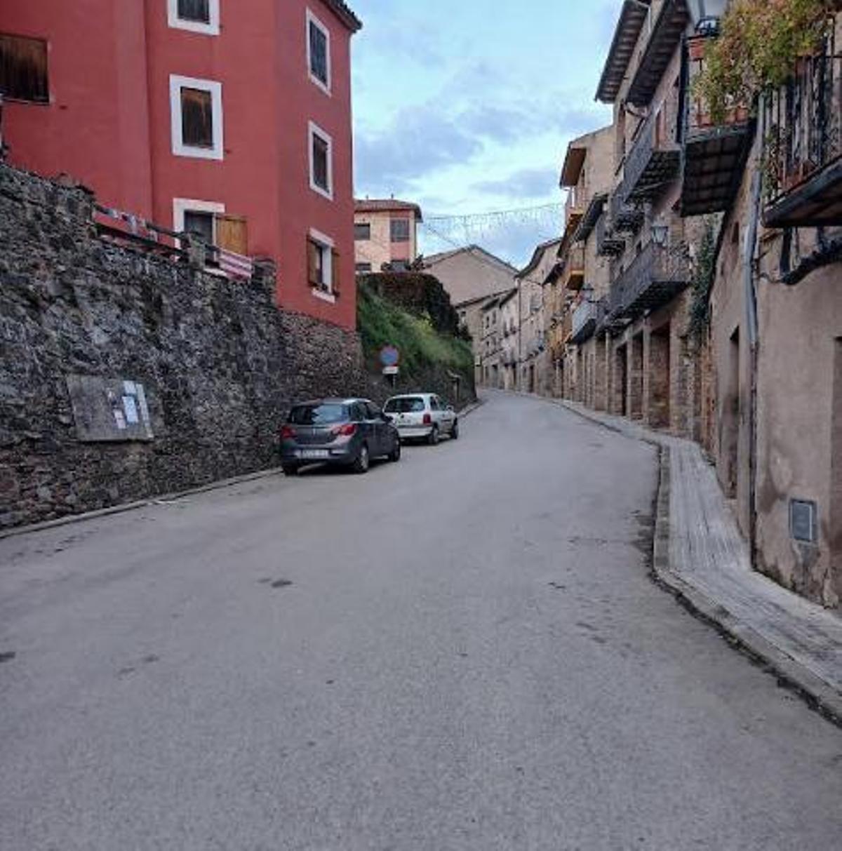 El carrer Manresa de Borredà que serà reformat
