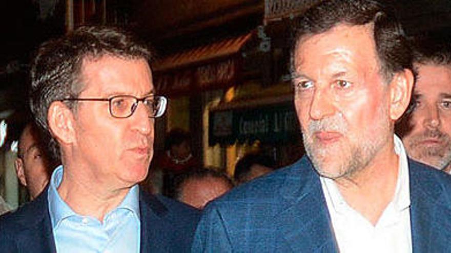 Rajoy, amb la cara vermella després de l&#039;agressió.