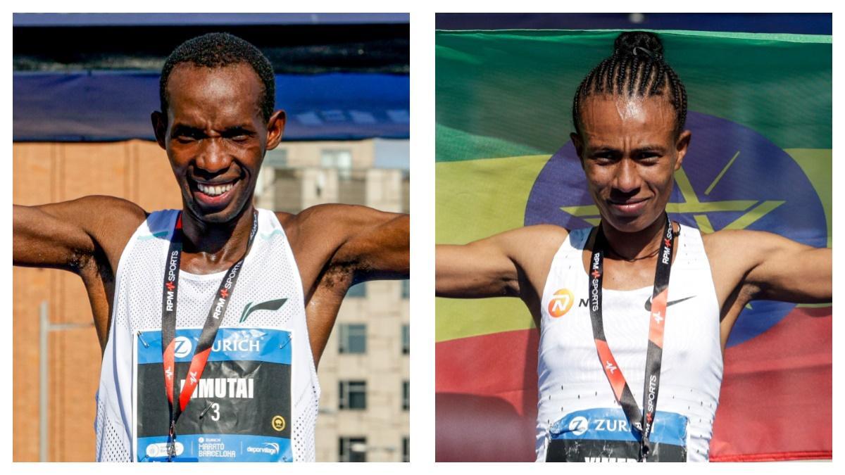 Marius Kimutai guanya la Marató de Barcelona i bat la marca de la prova