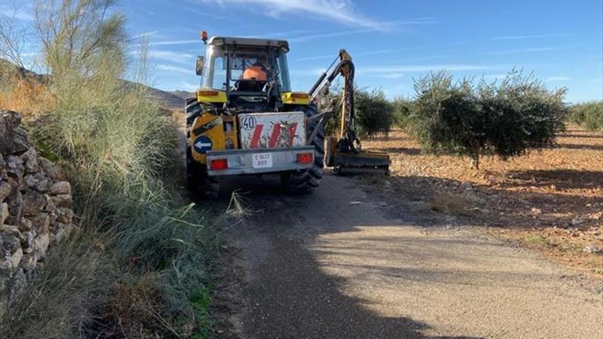 Trabajos de limpieza de caminos