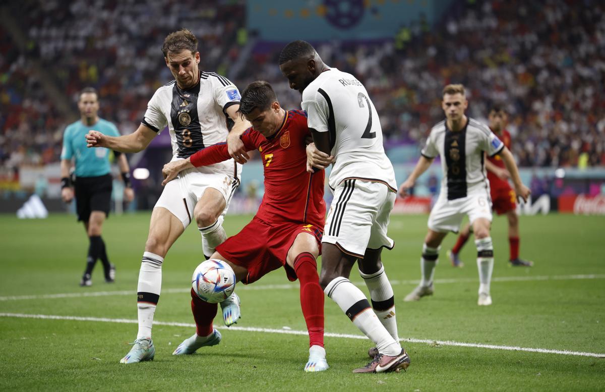 Fase de grupos del Mundial de Fútbol Qatar 2022 entre España y Alemania en el estadio Al Bait en Al Khor (Catar)