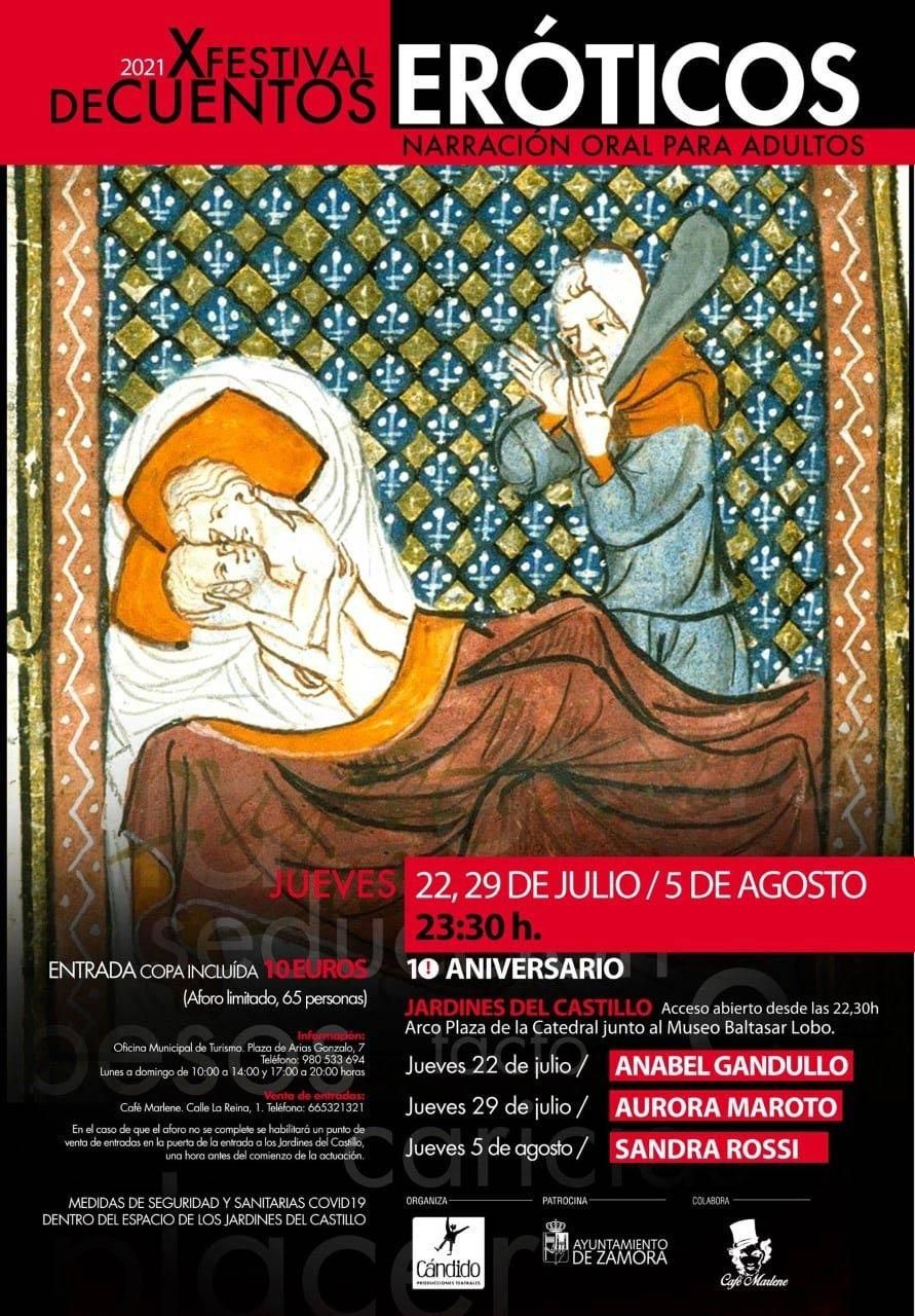 Cartel X Festival de Cuentos Eróticos de Zamora