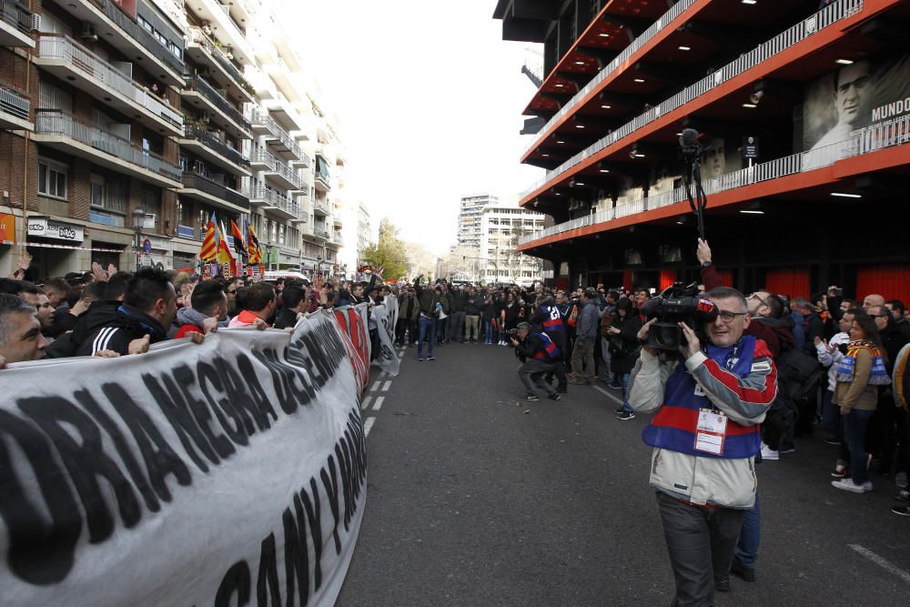 Protestas en Mestalla