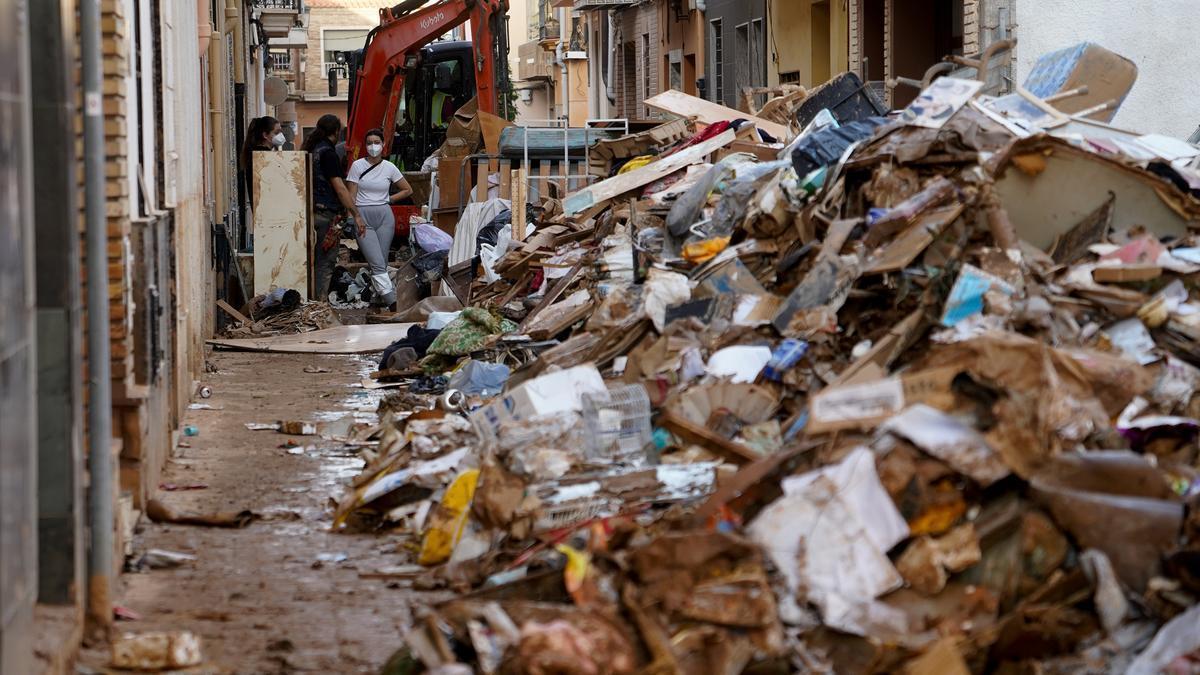 Efectos de la DANA en Sedaví, a 5 de noviembre de 2024, en Valencia.