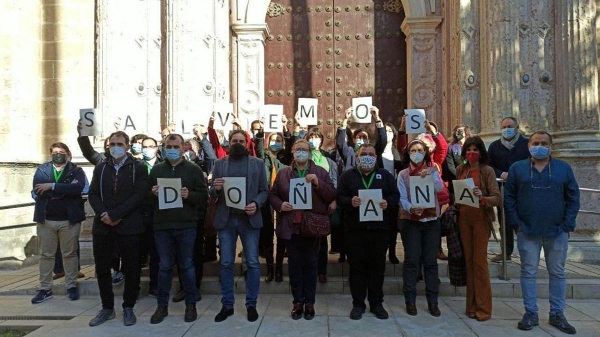 Unidas Podemos organizó una jornada en Sevilla contra la ampliación ante el impacto de los regadíos en Doñana.