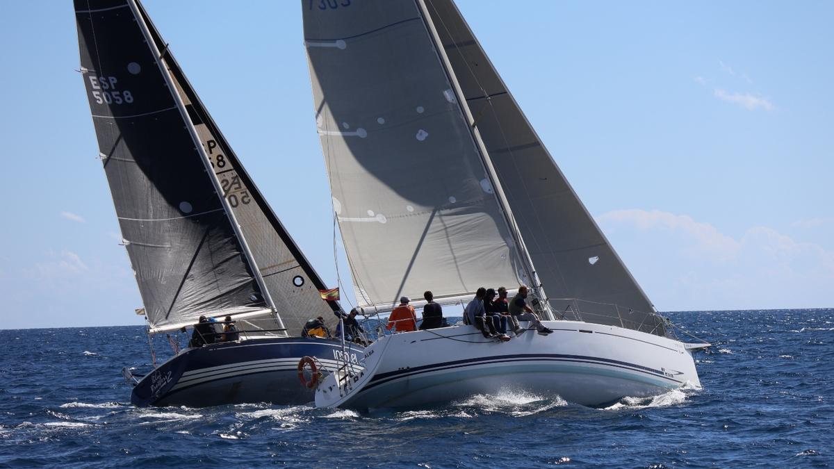 Un instante de la regata.