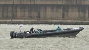 Narcolancha abaorlada en el puerto de Barbate en una fotografía de la semana pasada.