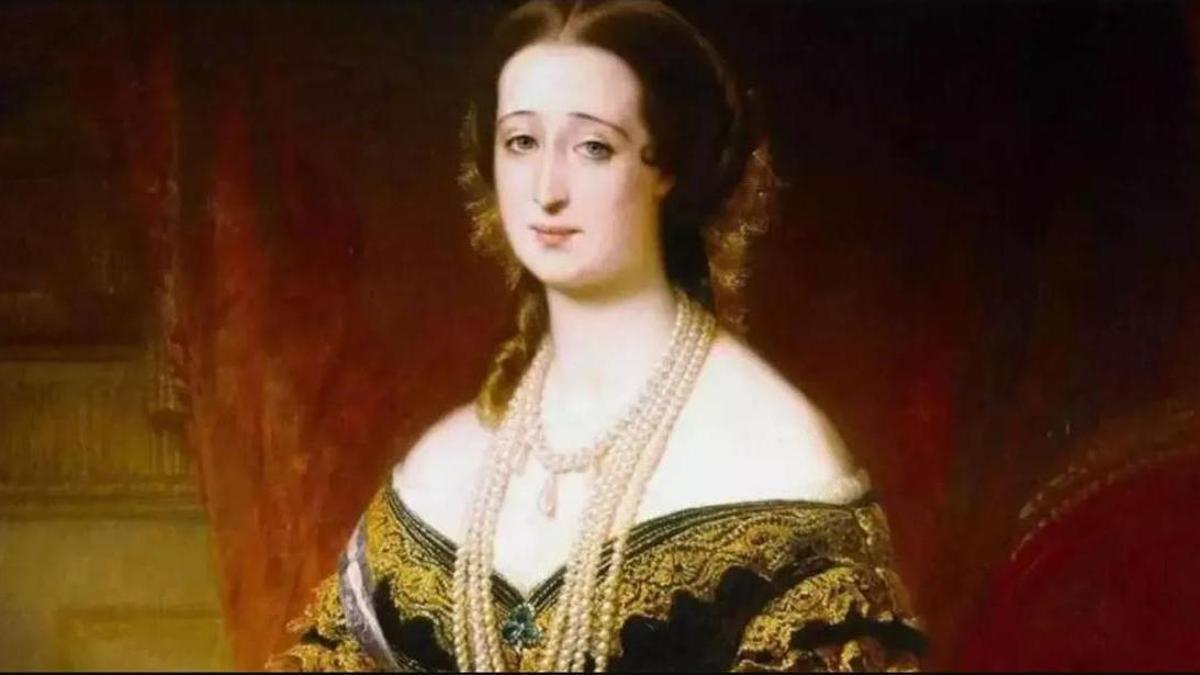 La emperatriz Eugenia de Montijo, en un cuadro de Edouard-Louis Dubufe