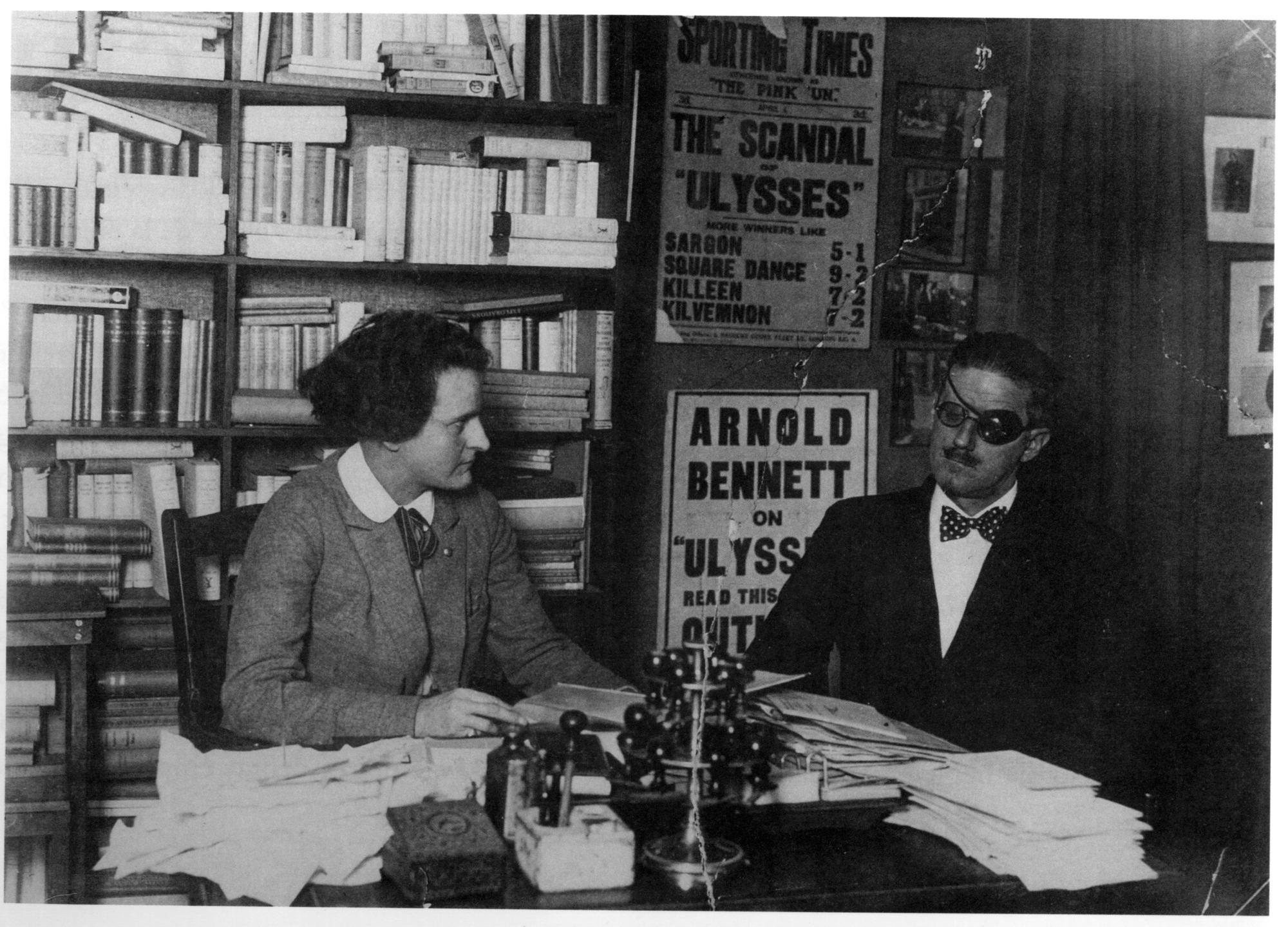 James Joyce y Silvia Beach