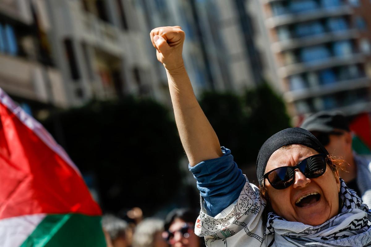 Todas las fotos de la manifestación por Palestina este sábado 16 de mayo