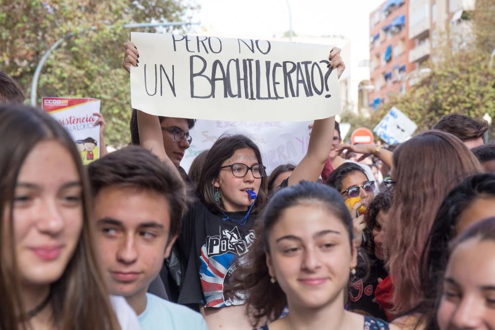 Los estudiantes van a la huelga