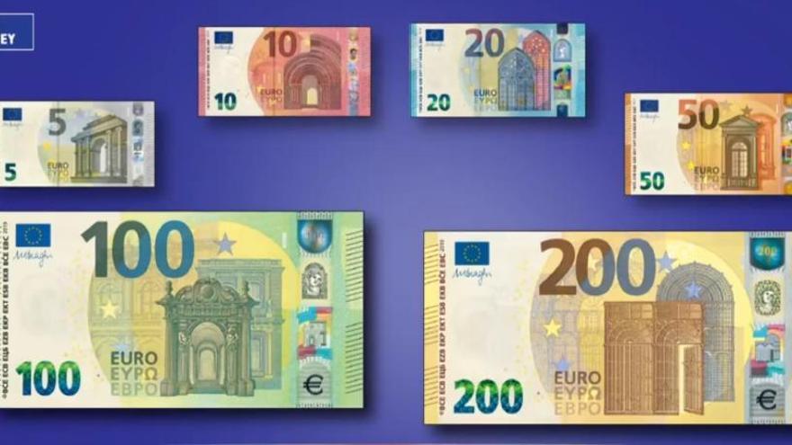 Los billetes tienen un retrato de Europa