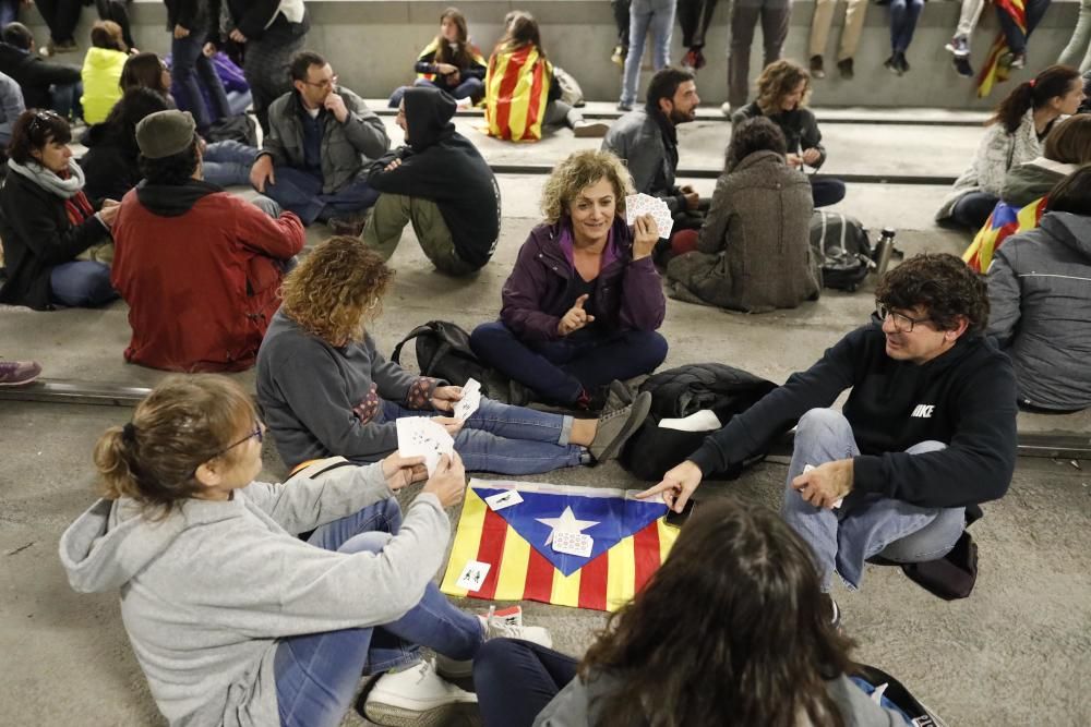 Tall de l'AVE a l'estació de Girona