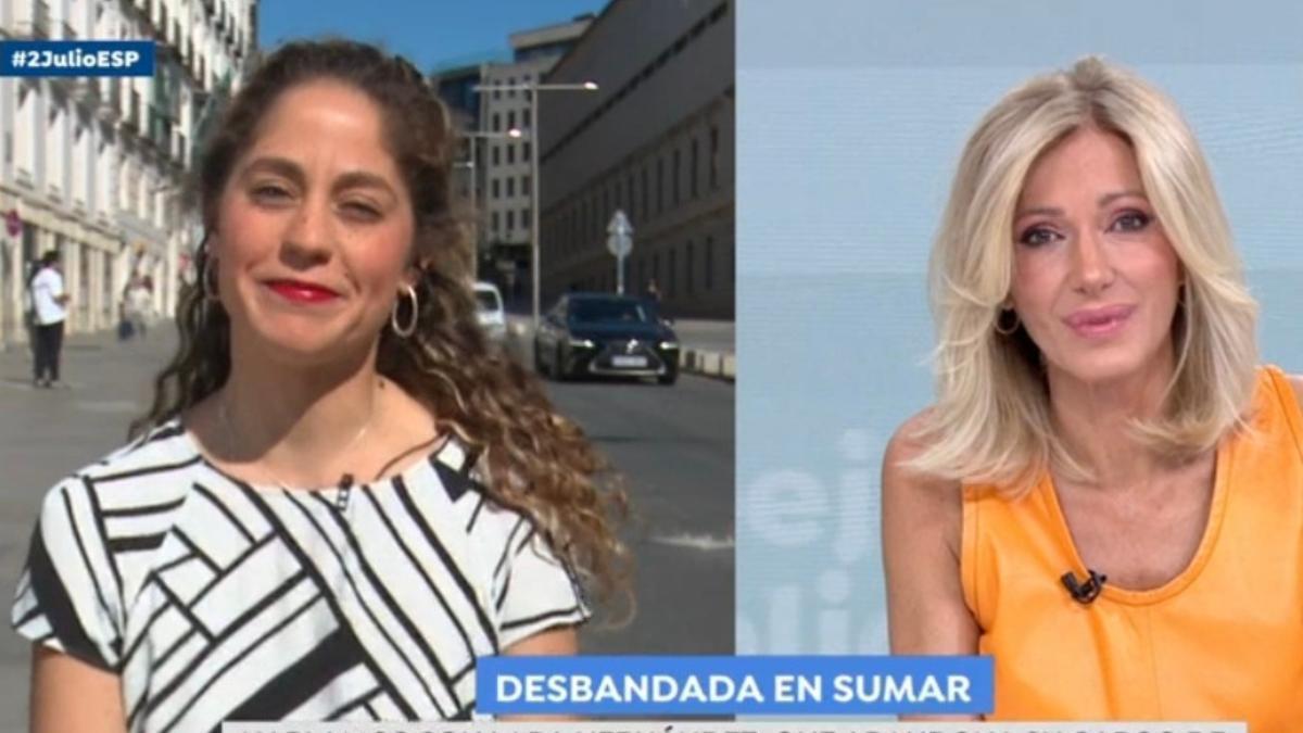 Lara Hernández y Susanna Griso en 'Espejo Público'