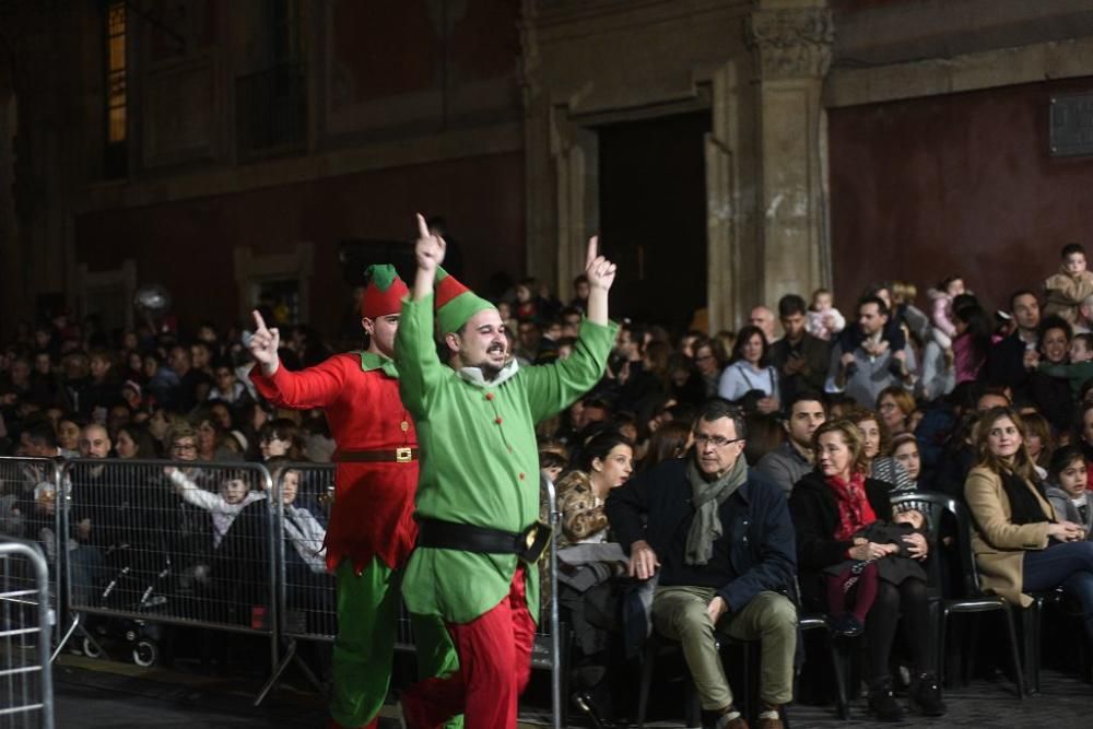 Así ha llegado Papa Noel a Murcia