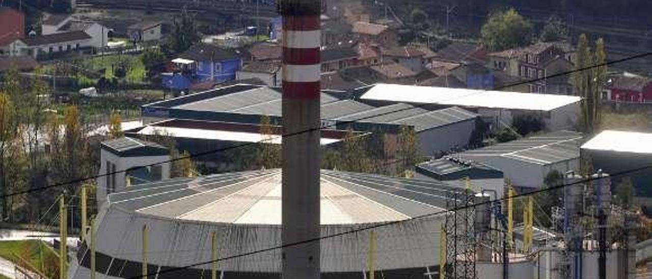 La térmica de La Pereda, de Hunosa, en Mieres.