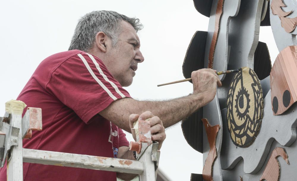 19/07/2018 GÁLDAR. Preparativos fiestas de ...