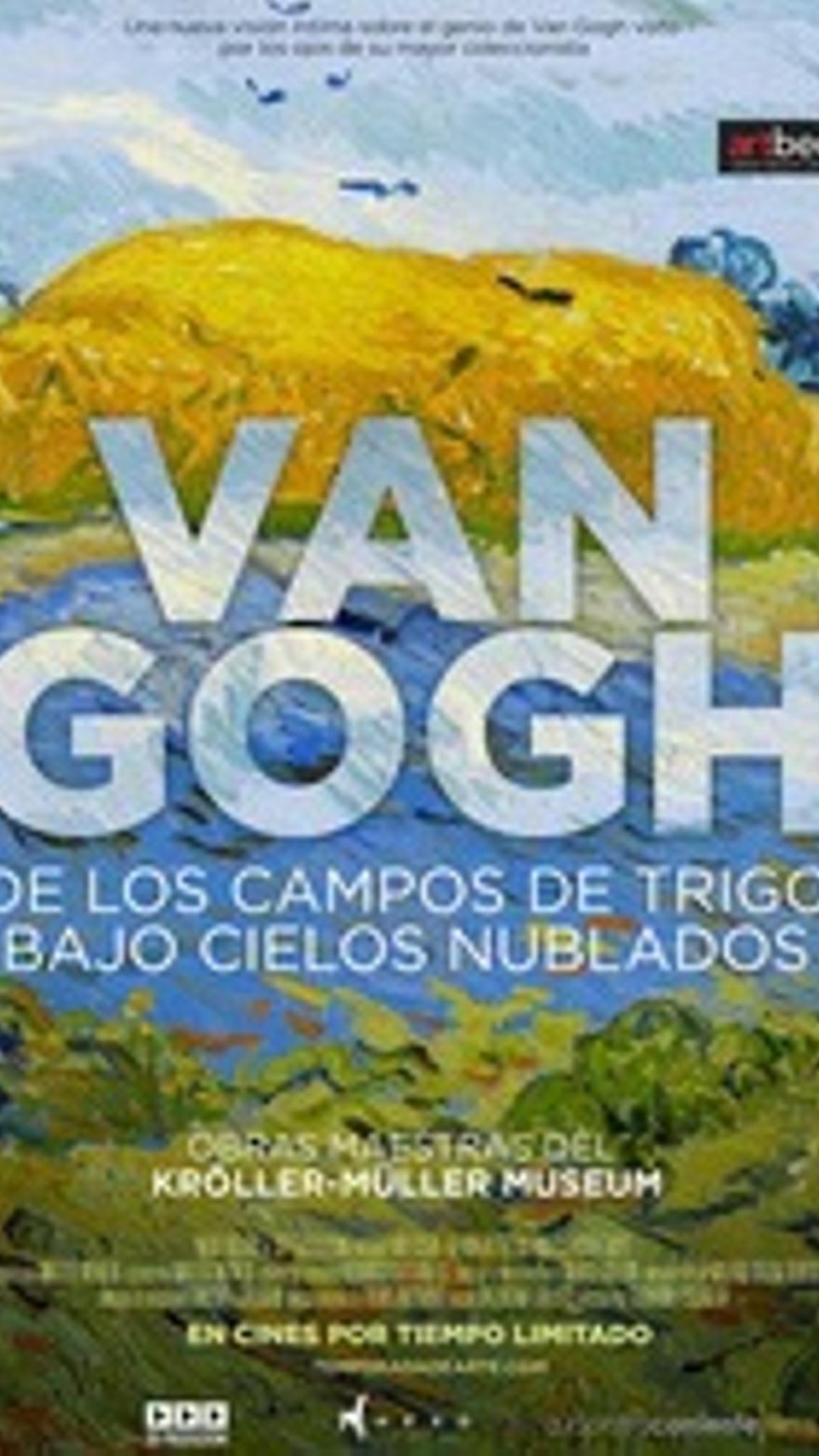 Van Gogh. De los campos de trigo bajo cielos nublados
