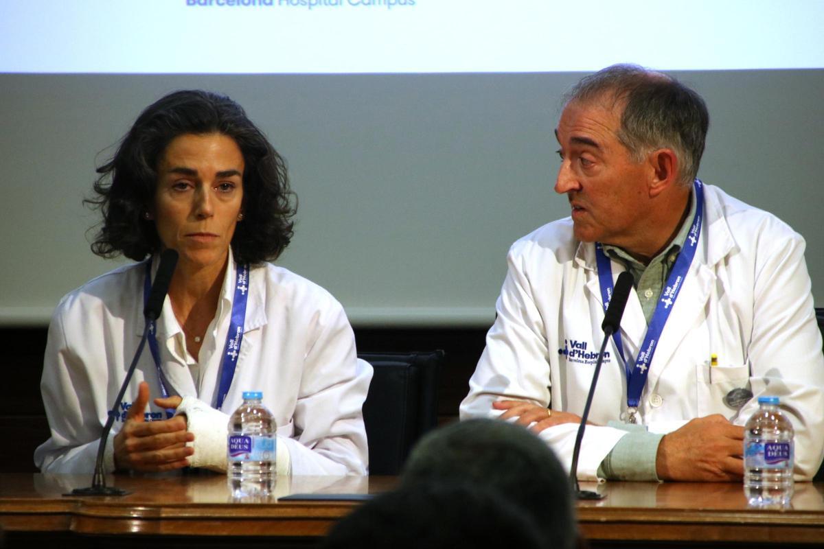 Doctors de la Vall d'Hebron informen de l'estat del president del Govern, Salvador Illa