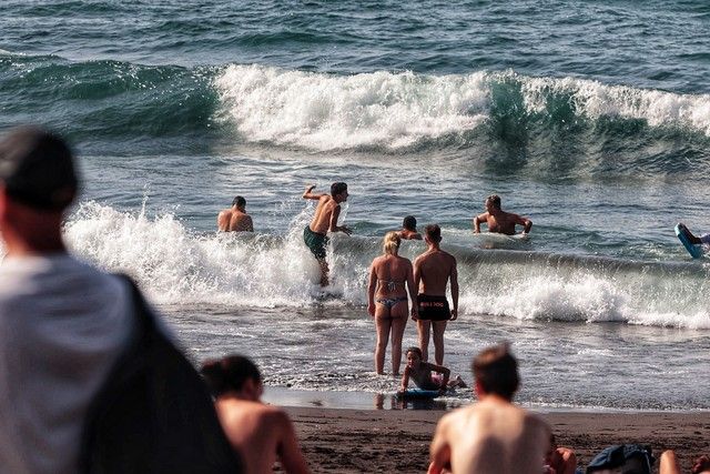 Playa Jardín, en Puerto de la Cruz