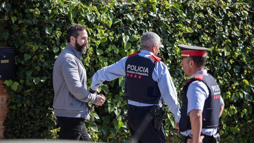 Albert López en la inspecció ocular de l'escenari del crim