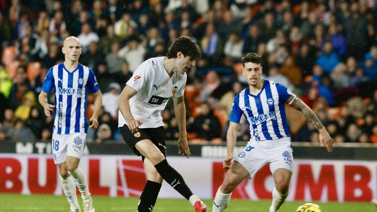 Valencia. Partido de liga Valencia CF vs Deportivo Alavés VLC SPD