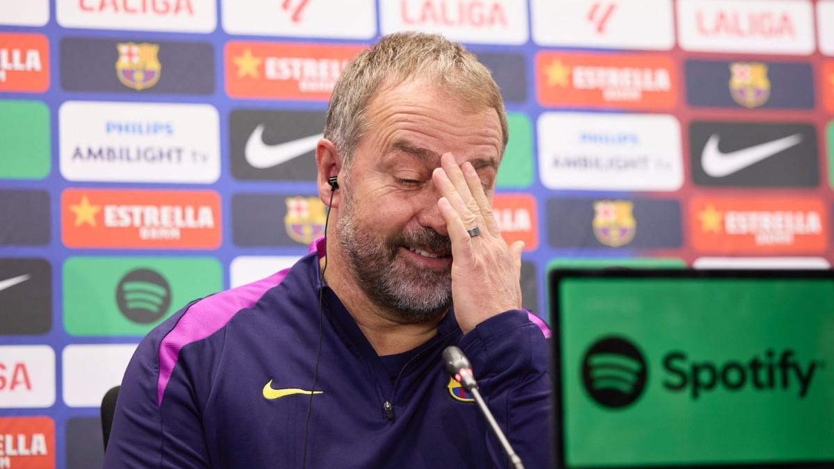 Hansi Flick habló claro en la rueda de prensa