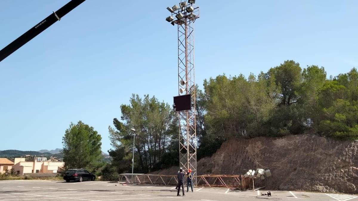 Cambian el alumbrado del campo de fútbol de Son Servera para ahorrar un 30 %