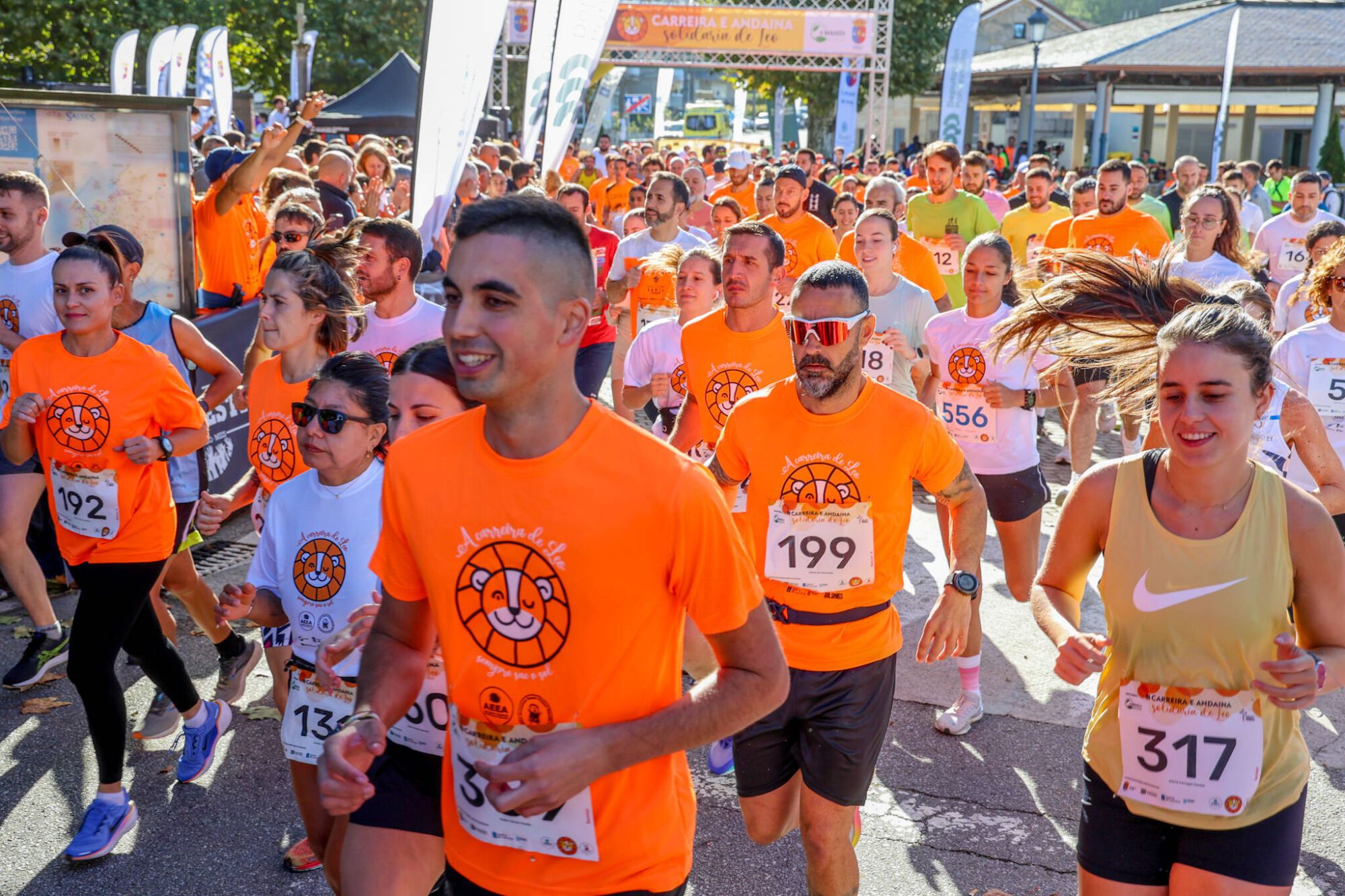 Andaina y carrera solidaria por niños como Leo Diz