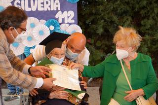 Silveria Martín, la mujer más longeva de Extremadura, cumple 112 años