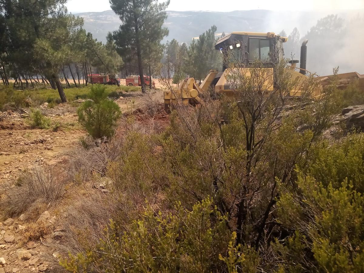 Medios de la provincia de Zamora colaboran en la extinción del incendio de Portugal