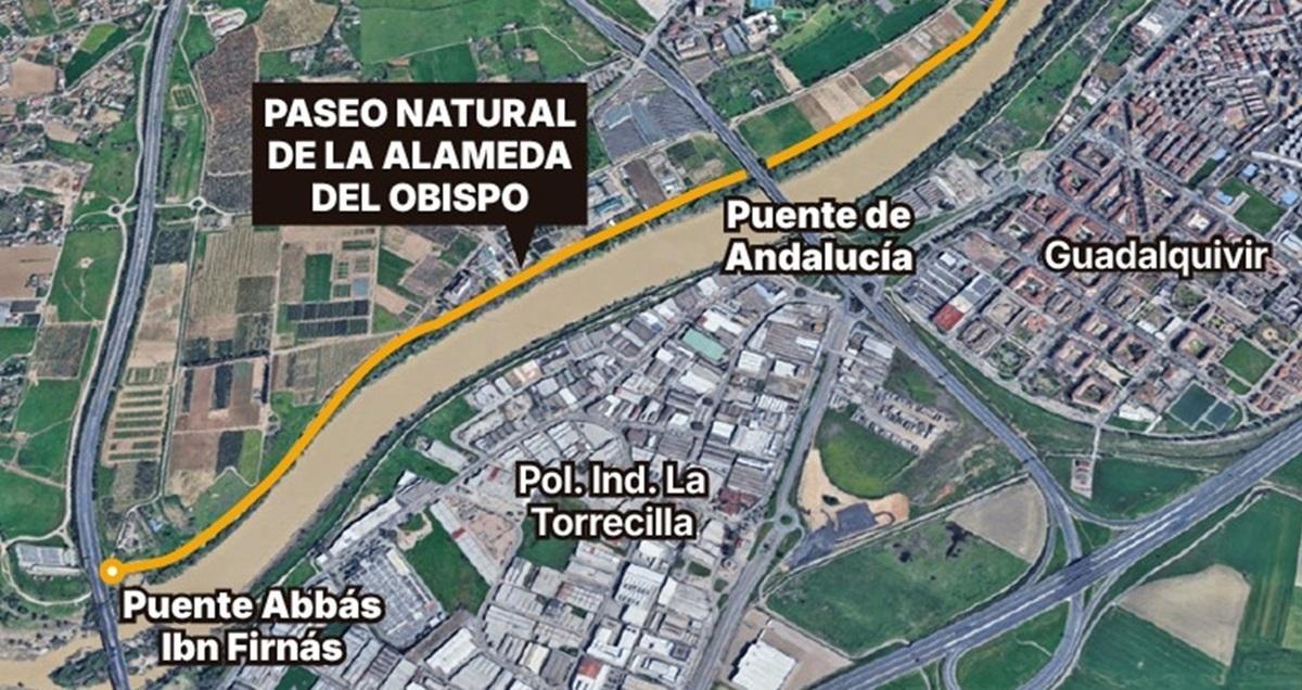 Portadilla. Proyecto de recuperación del paseo natural de la Alameda del Obispo.