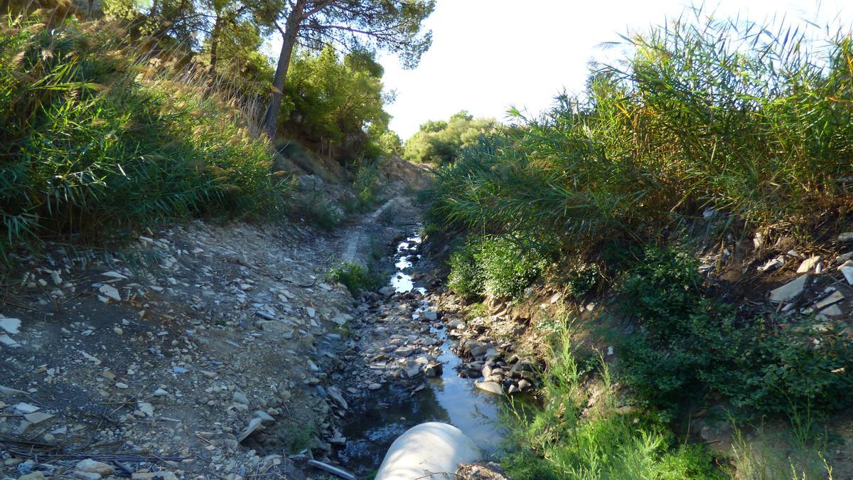 Zona del último vertido en una imagen captada por los vecinos del paraje monovero Charco Amargo.