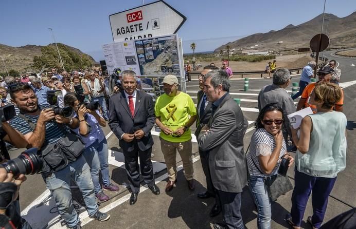 LAS PALMAS DE GRAN CANARIA A 03/07/2017 Apertura al tráfico del último tramo de la primera fase de la carretera de la Aldea. FOTO: J.PÉREZ CURBELO